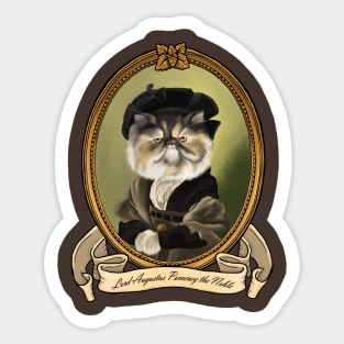 Renaissance Cat - Lord Augustus Pomeroy the Noble Sticker